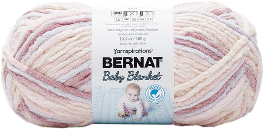 Spinrite Yarns (CA) Spinrite Bernat Baby Blanket Big Ball Yarn-Raspberry Kisses