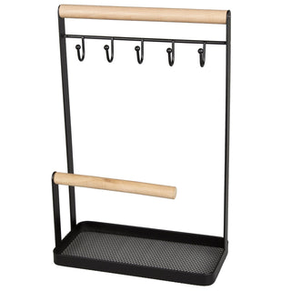 Creative Home Jewelry Storage, 4" x 7.9" x 12" H, Black