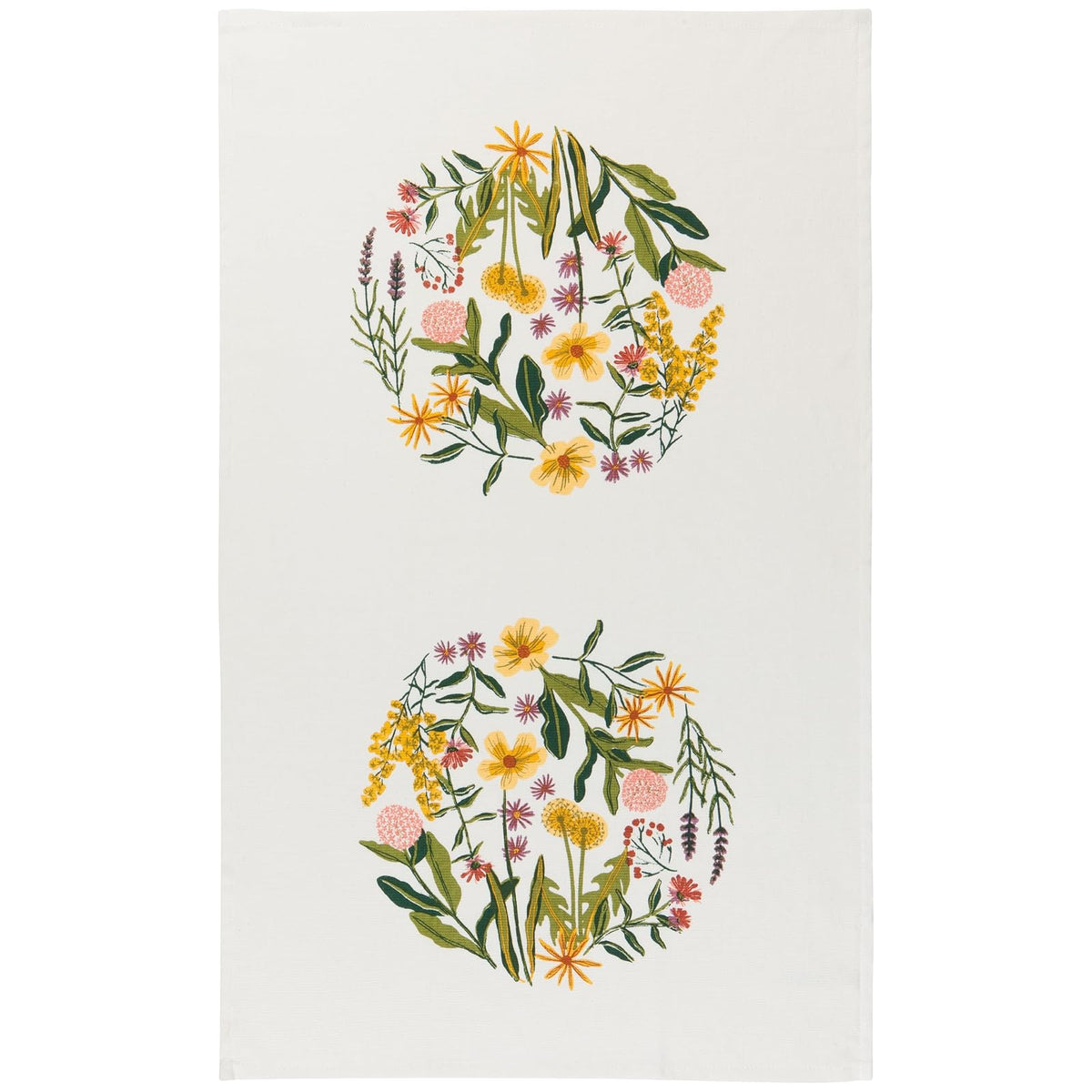 Now Designs Towel, W18 x L28in, Bees & Blooms