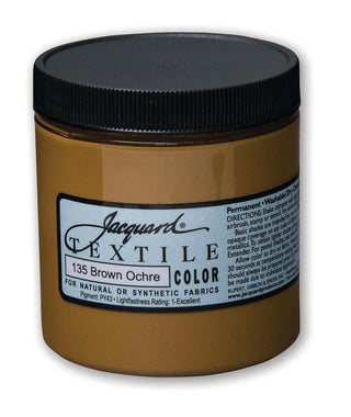 Jacquard Textile Color Fabric Paint 8Oz-Brown Ochre