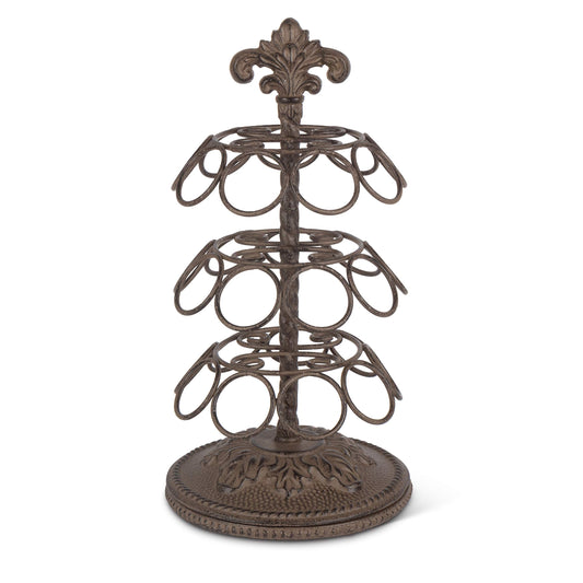 GG Collection Acanthus Coffee Pod Holder with 27 Pod Capacity, and 3 Rotating Carousels