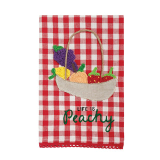 Mud Pie Towel, 21" x 14", Red