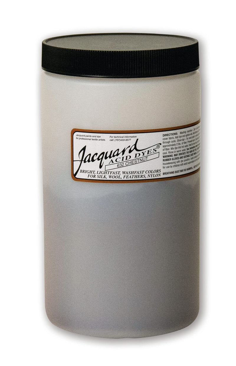 Jacquard Acid Dye - Chestnut - 1 Lb Net Wt - Acid Dye for Wool - Silk - Feathers - and Nylons - Brilliant Colorfast and Highly Concentrated