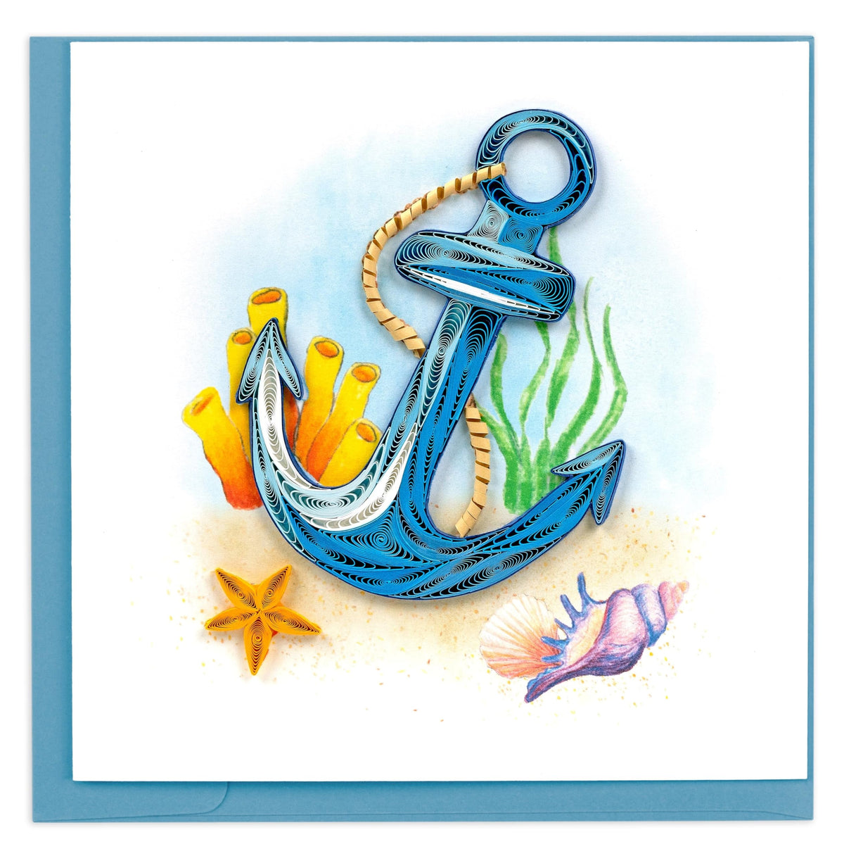 Quilling Card Greeting Card, 6 in. x 6 in., Multi
