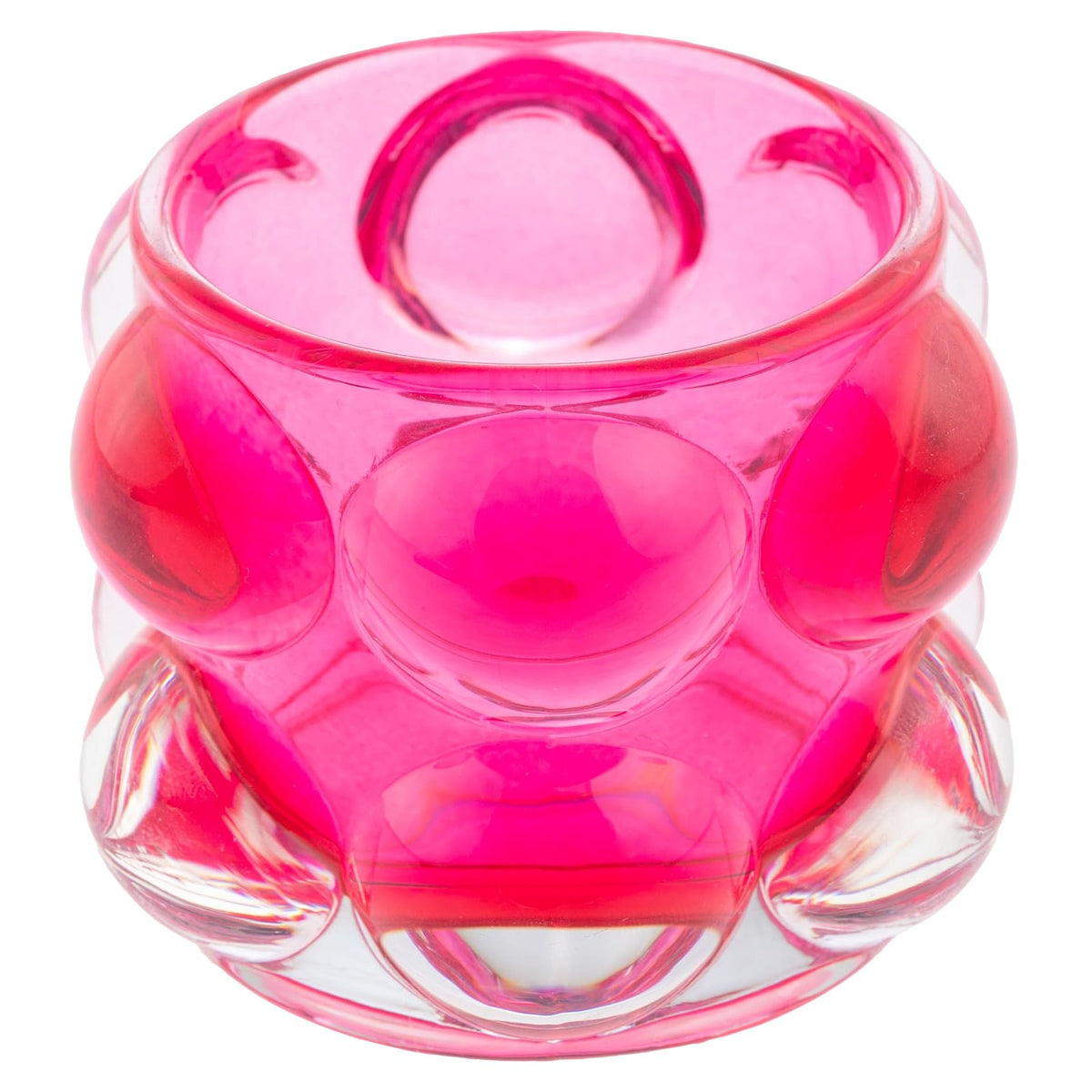 Karma Candle Holder, 3.25" x 2.50", Hot Pink