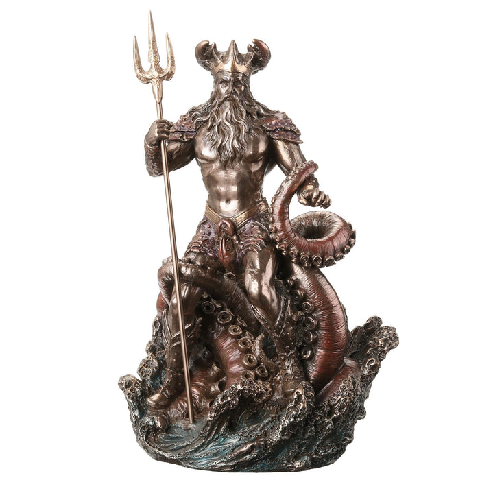 Veronese Design 8 7/8 Inch Oceanus The Primordial Titan of Water Cold Cast Resin Bronze Finish Sculpture