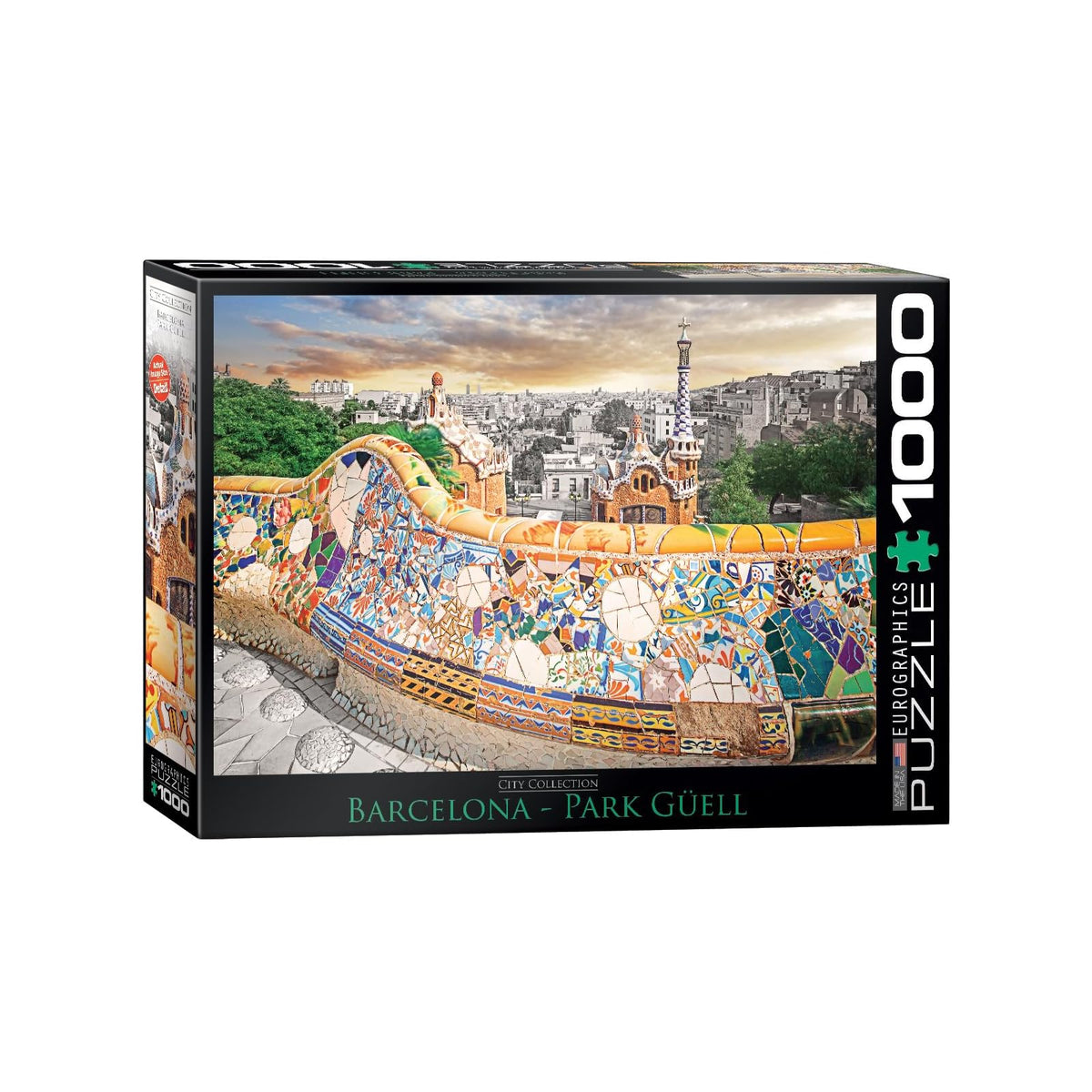 EuroGraphics Puzzles, 1000, Blue, Green, Yellow