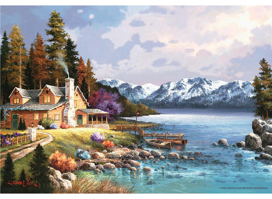 Anatolian Puzzle 500 Piece Puzzle - Mountain Cabin Puzzle, Multicolor (PER3534)