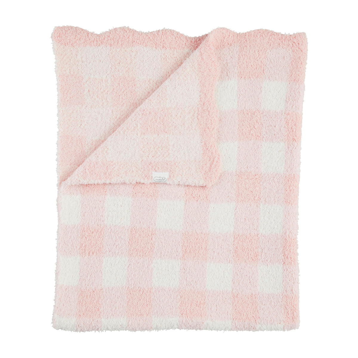 Mud Pie Blanket, Swaddle, Pink Gingham