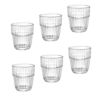 Bormioli Rocco Drinking Cup, 10.4 Ounces (Pack of 6), Clear