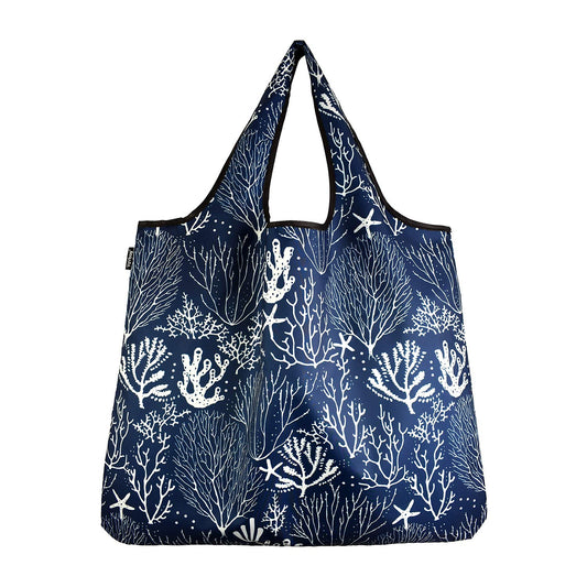 Yay Novelty YaYbag JUMBO Size, Fashionable Reusable Shopping Bags, Reusable Grocery Bags, Reusable Produce Bags, Washable Reusable Bags, Foldable Reusable Bags, 55 lbs Heavy Duty, Coral Reef