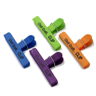 Chef Craft Paper Clip Clamp, 4-Pack, Green/Blue/Orange/Purple
