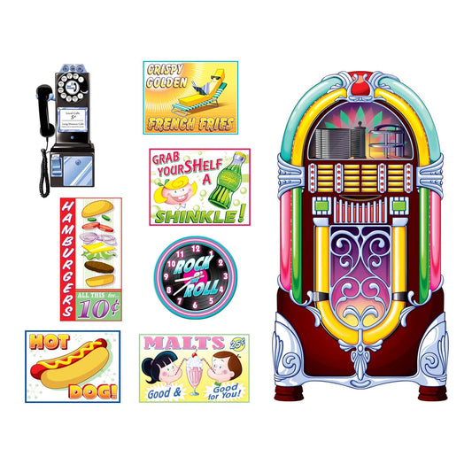 Beistle Decorative Cutout, 8 Piece, Multi Color