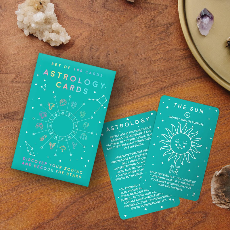 Gift Republic 100 Astrology Cards - guides you through how to read your astrology chart and understand its hidden meanings.