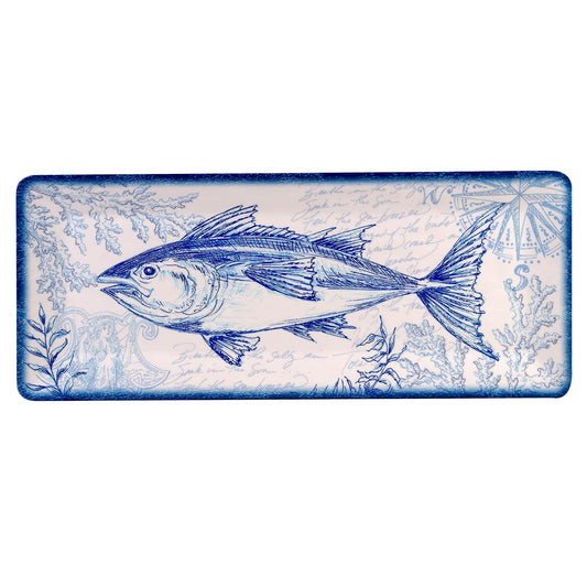 Certified International 28199 Oceanic Rectangular Platter, 19- inch Length, Melamine