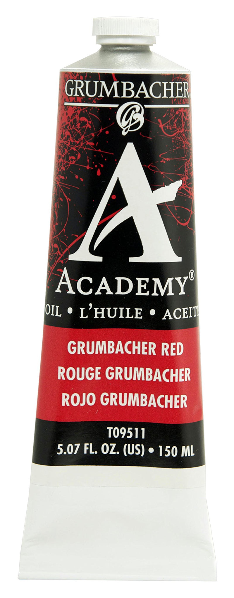 Grumbacher Academy Oil Paint, 150 ml/5.07 oz, Grumbacher Red