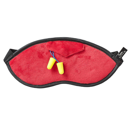 Bucky Eden Collection Lightweight Eye Shade Mask with Reusable Ear Plugs, Cherry