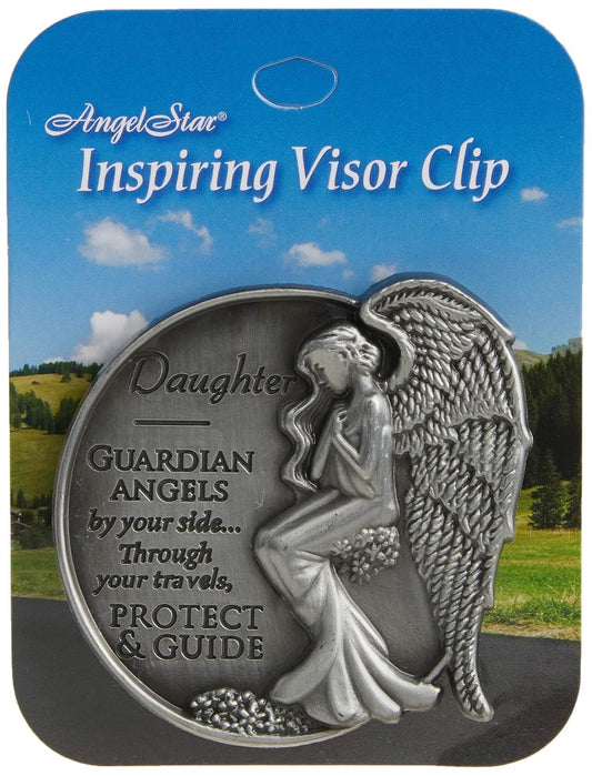 Quanta AngelStar 15732 Metal Visor Clip, 2-1/2-Inch, Guardian Angels