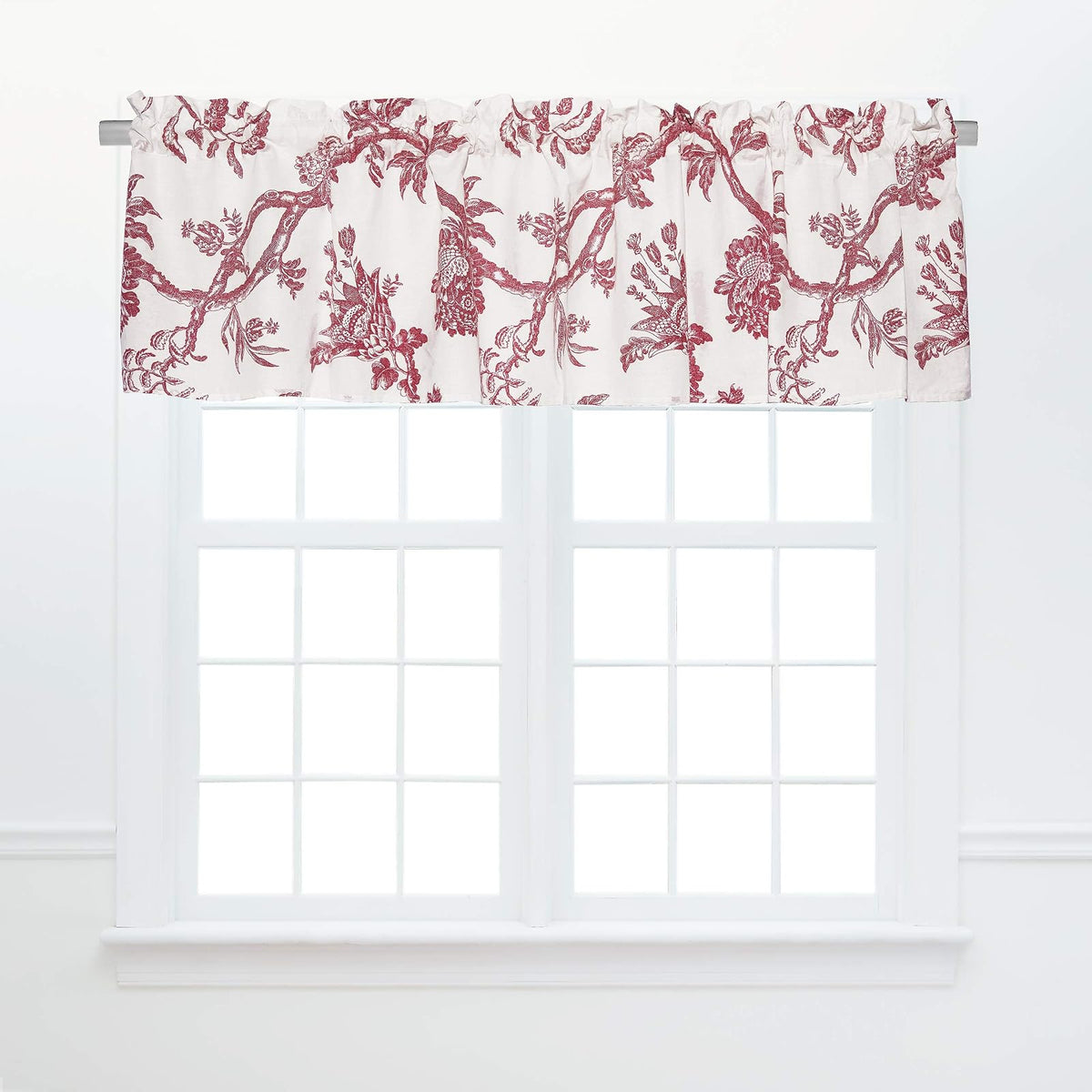 C&F Home Curtain, 72"W x 16"L (Pack of 1), Red