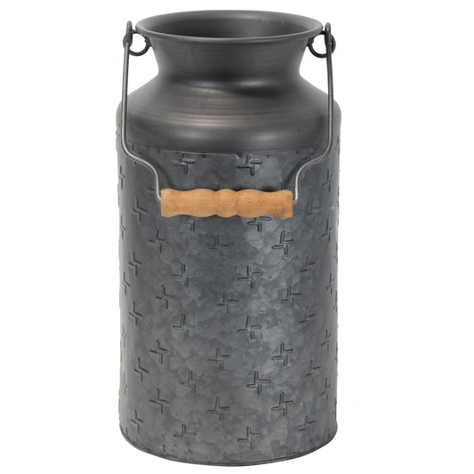 Foreside Home and Garden Vase, Medium to Large (4 inches diameter), Black
