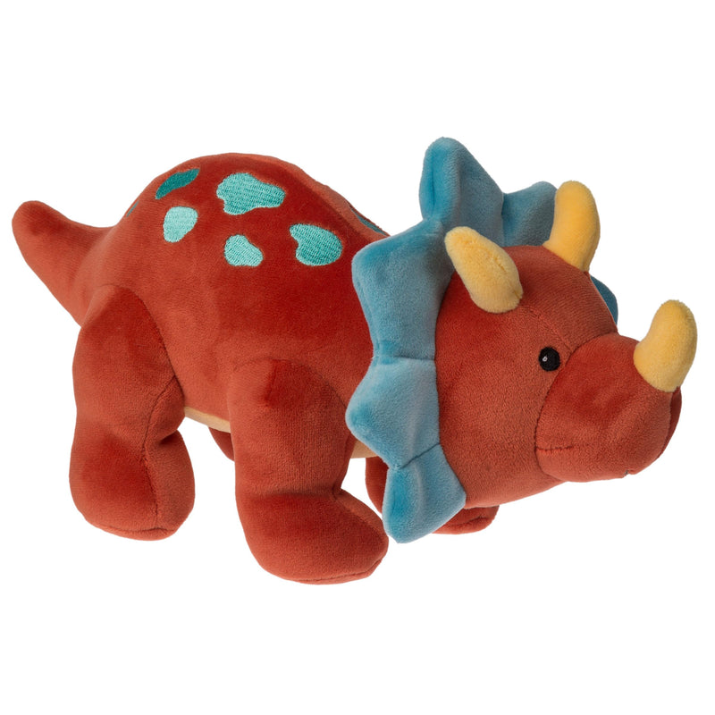 Mary Meyer Stuffed Animal Smootheez Soft Toy, 10-Inches, Red Triceratops