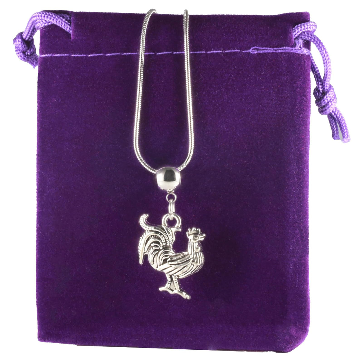 Dave The Bunny Necklace, Silver, Modern