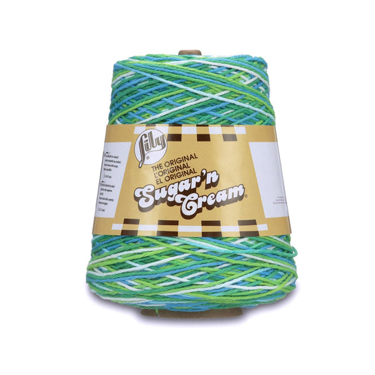 Spinrite Yarns (CA) Lily Sugar'n Cream Cotton Cone Yarn, 14 oz, Potpourri , 1 Cone