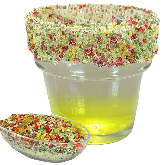 Ultimate Baker Snowy River Holiday Joy Cocktail Salt - Natural Kosher Holiday Margarita Salt for Cocktail Rimming (16oz Bag)