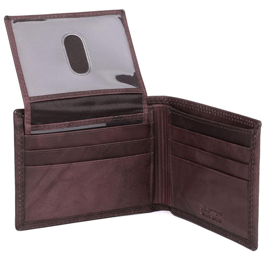 JYS Enterprise J. Buxton Hunt Credit Card Billfold Brown
