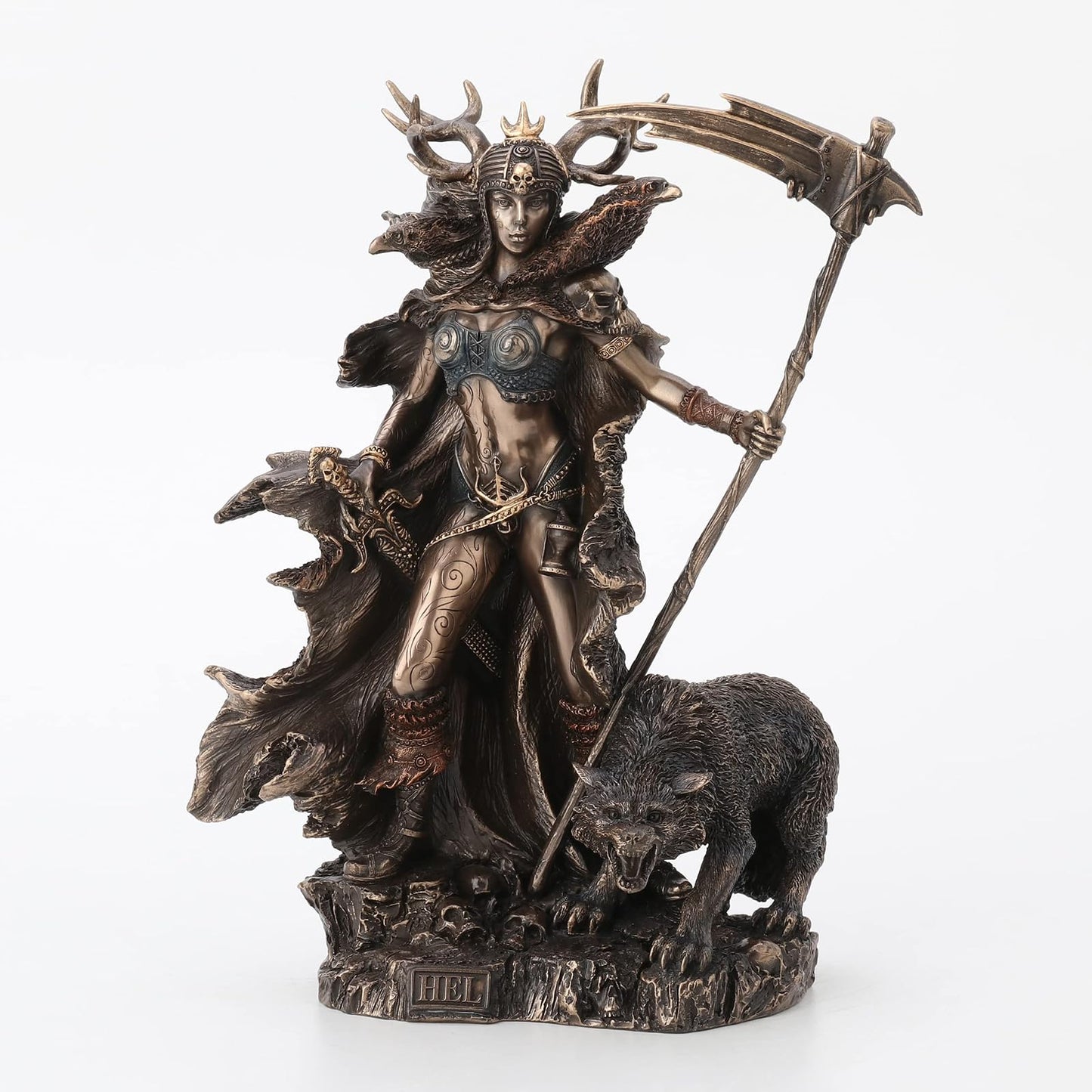 Unicorn Studio Veronese Design 10.4 Inch Hel Norse Goddess of Underworld Antique Bronze Sculpture