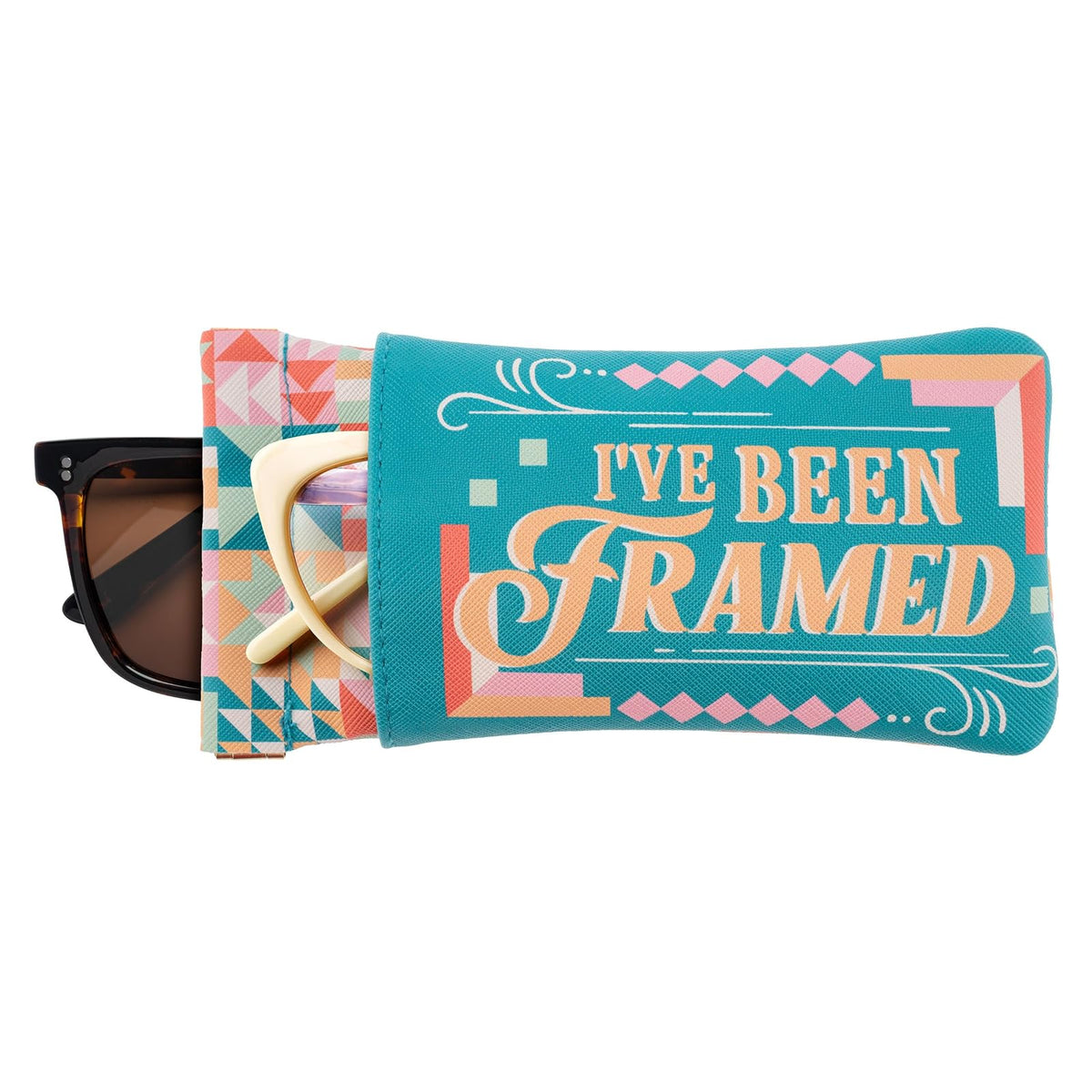 Karma Eyeglass Case, Medium, Quilt Blocks