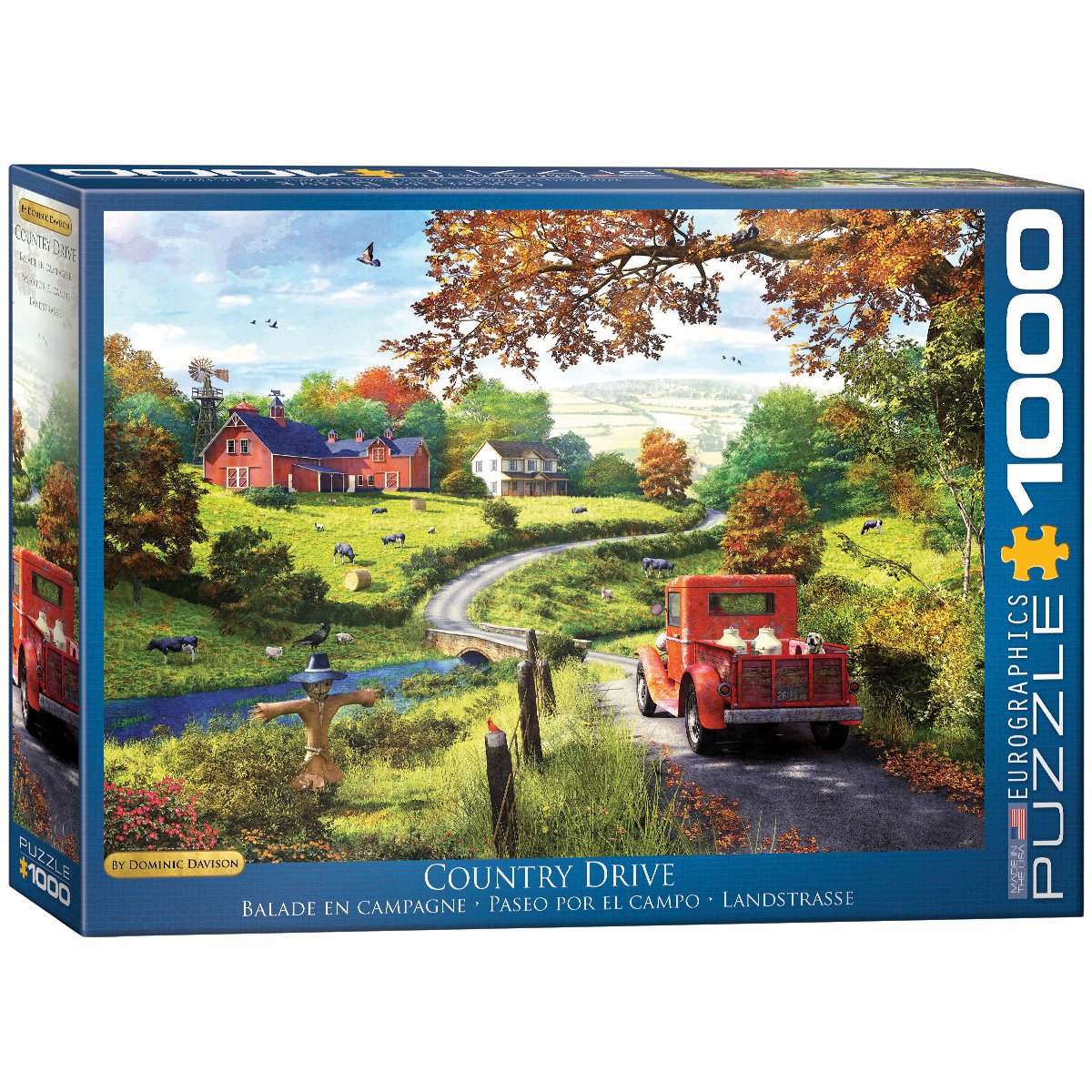 EuroGraphics (EURHR The Country Drive by Dominic Davison 1000Piece Puzzle 1000Piece Jigsaw Puzzle