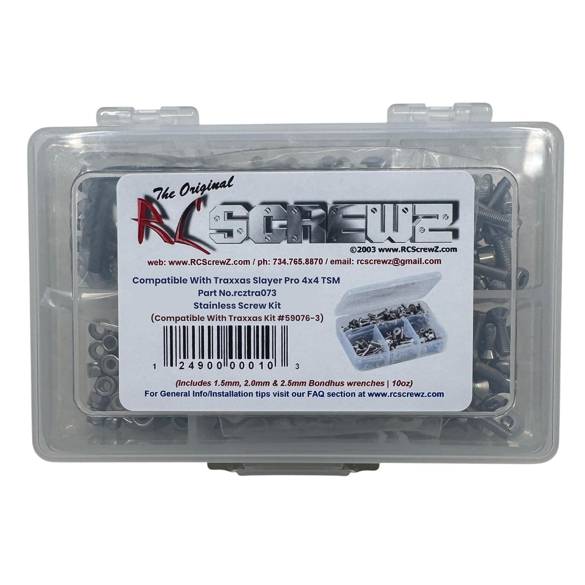 RC Screwz Screws, Silver, Modern