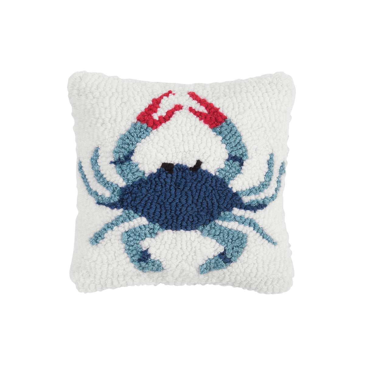 C&F Home Pillow, 8" x 8", Blue & White