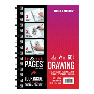Koh-I-Noor Art Media Paper, 5.5 x 8.5 inches, White