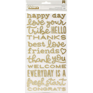 American Crafts Sticker Decal, 5.5x11 inches, Multicolor