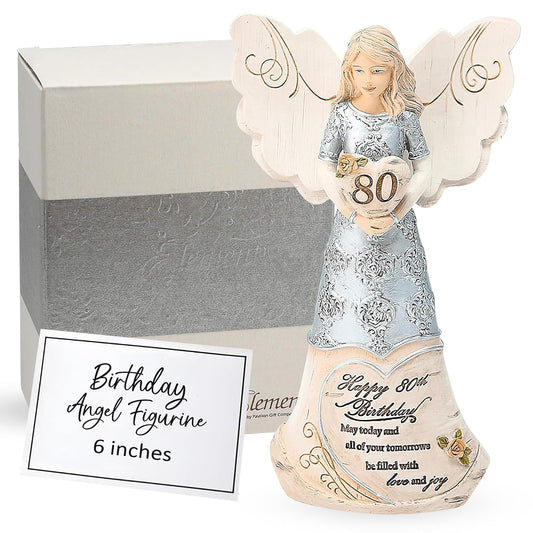 Pavilion 80th Birthday - 6" Angel Holding a Heart
