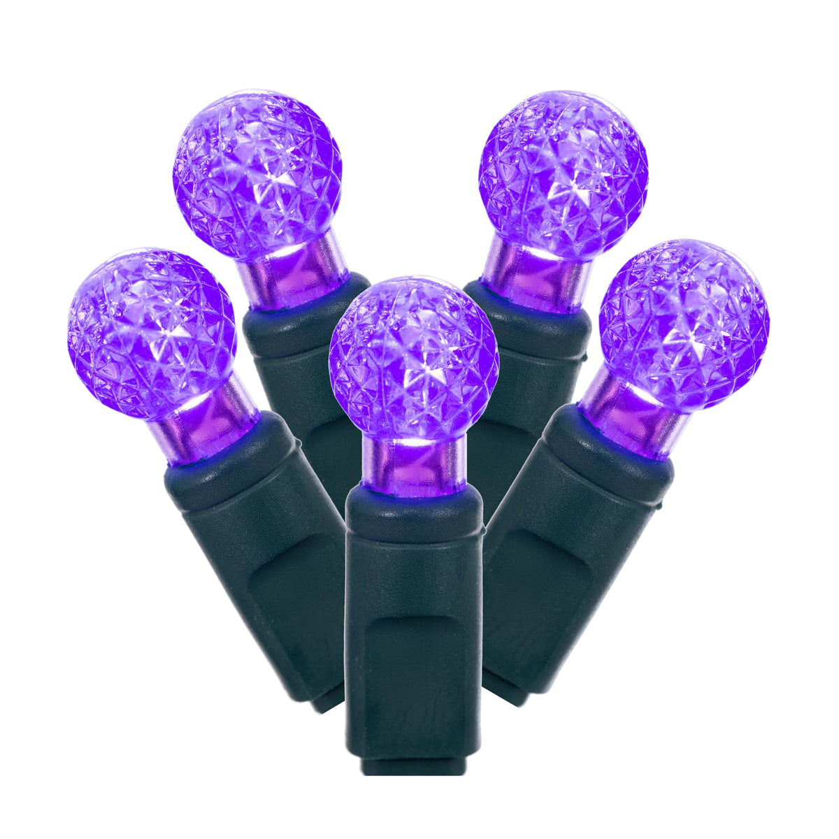 Vickerman String Light, 100Lt, Purple Led