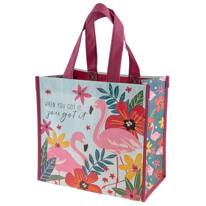 Karma Tote Bag, 1 Count (Pack of 1), Flamingo