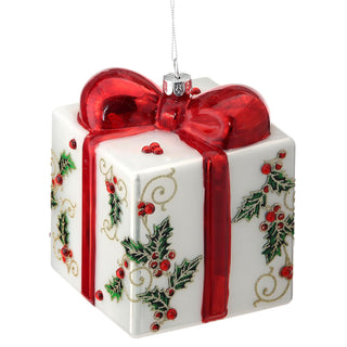 Regency International Hanging Ornament, 5 inches, Green,white,red