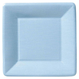 Ideal Home Range Dishware Plate, 7-Inches, Classic Linen Light Blue