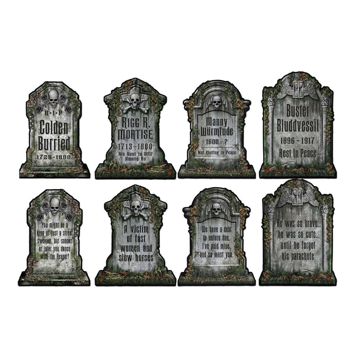 Beistle Decorative Cutout, 4 Pack, Tombstone