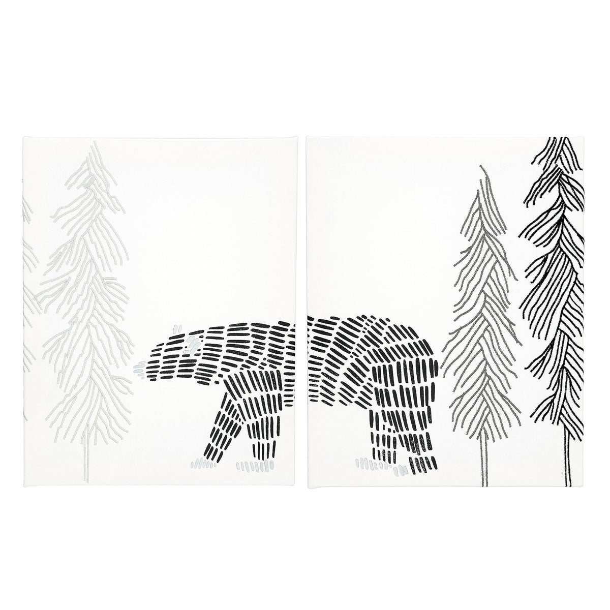 Pavilion Gift Company Wall Art, White, Gray, Modern