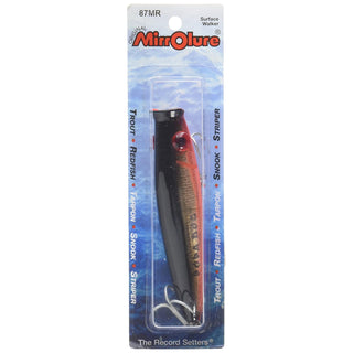 MirrOLure Fishing Hook, 4 Inch (Pack of 1), Black Fluorescent Orange