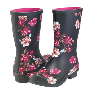 Galleria Enterprises Boot, 8, Black-botanical