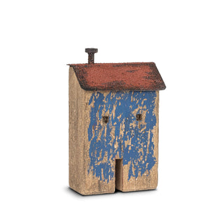 Abbott Collection Sculpture, Medium (7"H), Blue House