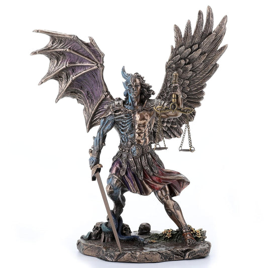 Veronese Design 10 1/4" Judgement of The Nephilim Resin Statue Antique Bronze Finish