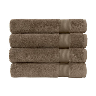 Classic Turkish Towels Towel, Bath Towels - 4 Piece Set, Deep Taupe
