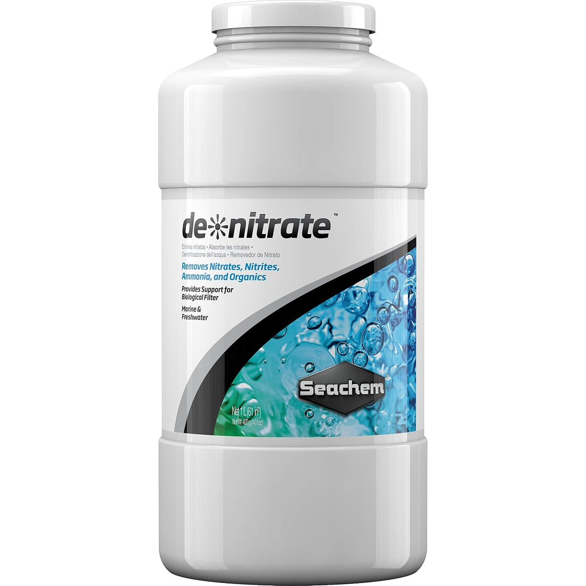 Seachem Aquarium Pond Water Treatment, 1 L, grey
