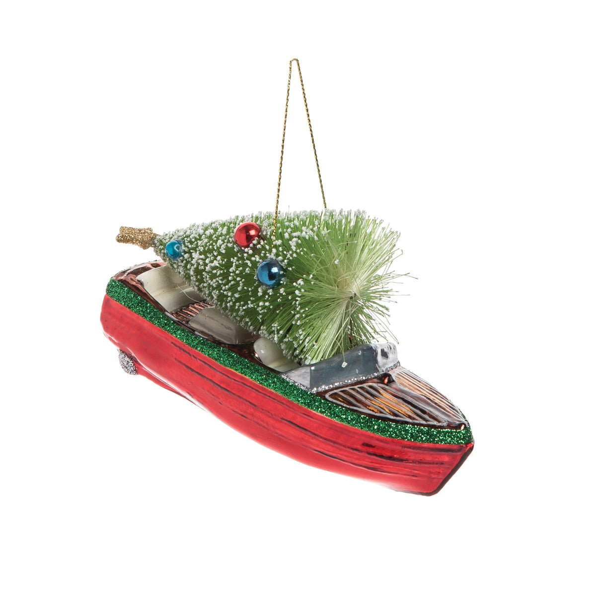 GALLERIE II Hanging Ornament, 5 Inch, Green